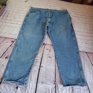 Maverick Lincoln Straight Leg Denim Blue Jeans Size 46X30 Pants 100% Cotton Comf